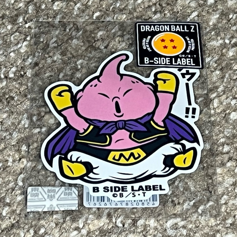 Majin Buu Dragon Ball Z B-Side Label Sticker Water & UV Ray Protected Anime DBZ